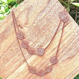 Endless Rose Tone Filagree Necklace